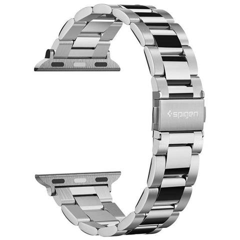 Modern Fit Band Per Apple Watch 4 / 5 / 6 / 7 / 8 / Se (38 / 40 / 41mm) Argento - Foto 15