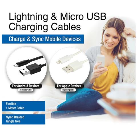 EW1277 cavo Lightning 1 m Nero, Bianco - Foto 2
