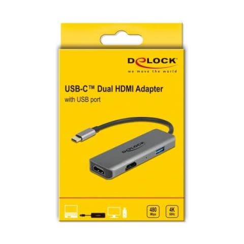 87780 Replicatore Di Porte E Docking Station Per Notebook Cablato Usb 3.2 Gen 1 (3.1 Gen 1) Type-c Grigio - Foto 3