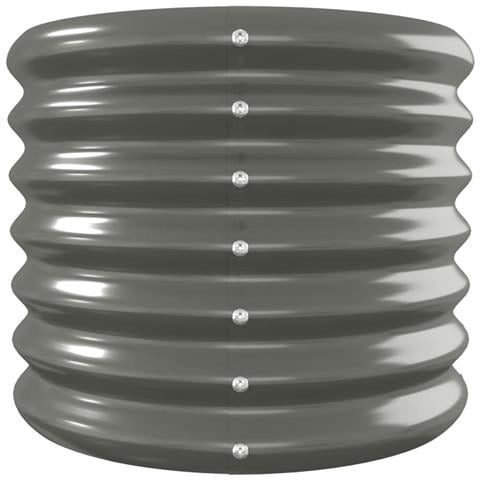 Letto Giardino Acciaio Verniciato a Polvere 224x40x36 cm Grigio - Foto 2