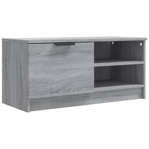 Mobile Tv Grigio Sonoma 80x35x36,5 Cm In Legno Multistrato - Foto 1