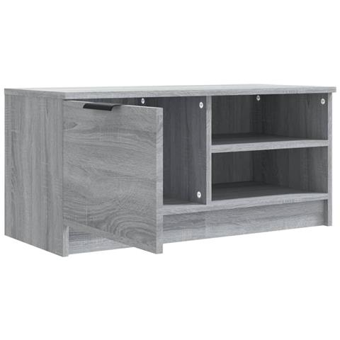 Mobile Tv Grigio Sonoma 80x35x36,5 Cm In Legno Multistrato - Foto 8