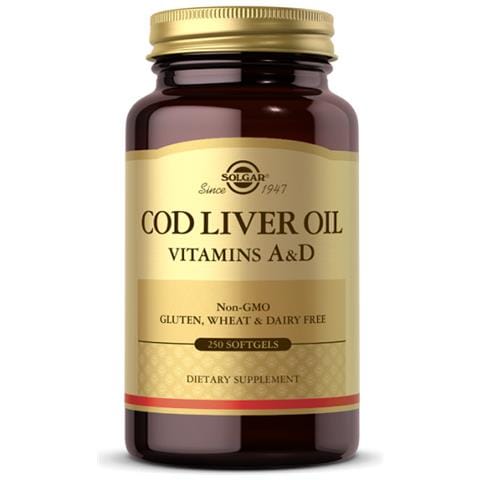 Olio Di Fegato Di Merluzzo Vitamina A & D 250 Sgel Solgar - Foto 1