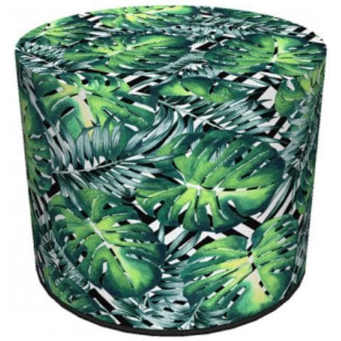 Pouf Stockholm, 40x40x40, Verde, Tessuto - Foto 1