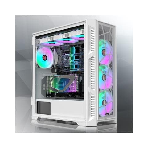 Case M.tower Ponos Ultra White Tg4 Argb Fan*4 Type C Usb3.0 - Foto 1