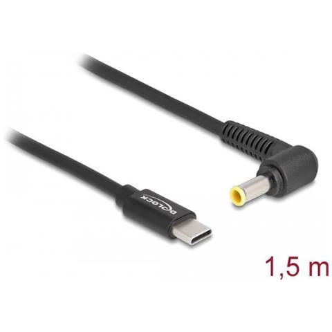 Cavo Di Ricarica Per Notebook Usb Type-c Maschio A Samsung 5,5 X 3,0 Mm Maschio - Foto 4