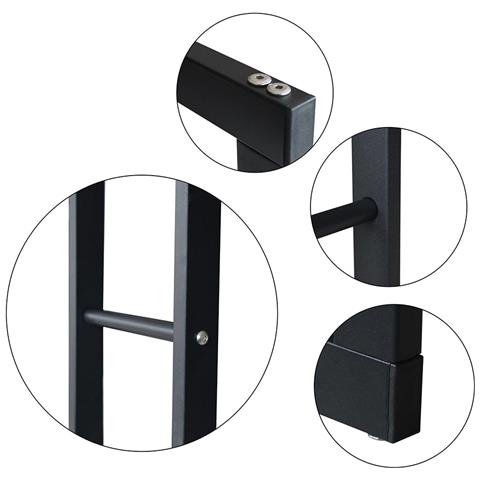 Portalegna Supporto Metallo Porta Legna Interno Legnaia Camino Stufa 100x60x25cm - Foto 2