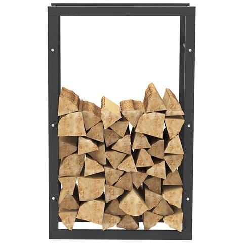 Portalegna Supporto Metallo Porta Legna Interno Legnaia Camino Stufa 100x60x25cm - Foto 5