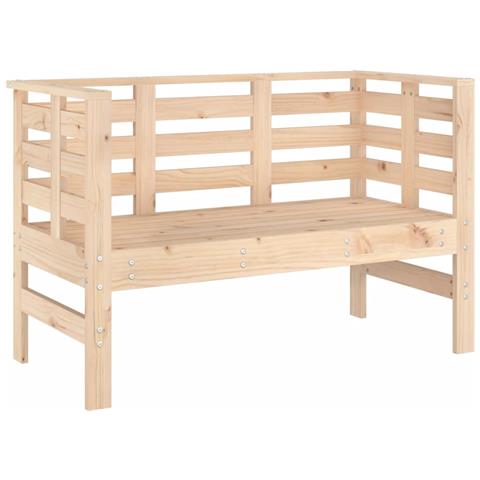 Panca da Giardino 111,5x53x71 cm in Legno Massello di Pino - Foto 2