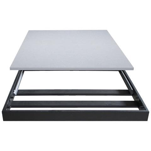 Tavolo Allungabile 90x160/220 Cm Bandos Telaio Antracite - Bianco Frassino - Foto 2