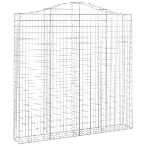 Cesto Gabbione Ad Arco 200x30x200/220 Cm Ferro Zincato - Foto 1