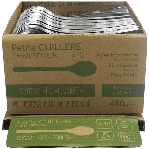 Set Di Cucchiai Ecologic Slim Dolce Metallo Acciaio (12 Unità) - Foto 3