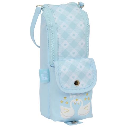 Astuccio Scuola Glow Lab Cisnes Azzurro Chiaro 6 X 21 X 6 Cm - Foto 1