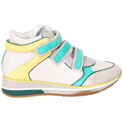 Sneaker Alta Da Donna Con Zeppa In Pelle D3221a-00021 - Foto 1