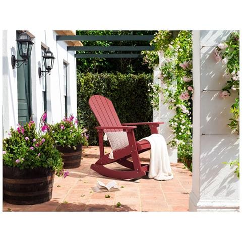 Sedia A Dondolo Rosso Adirondack - Foto 1