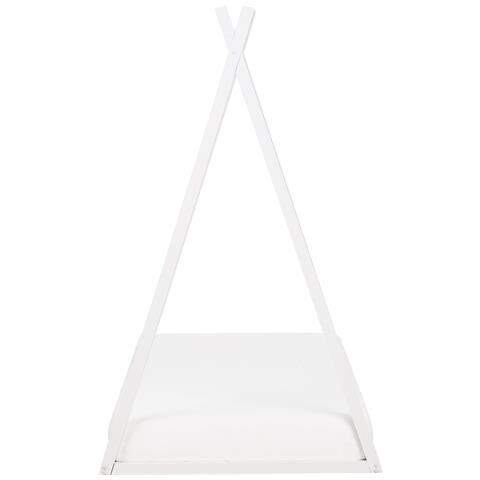 Letto Per Bambini Tenda Tipi Legno Di Pino Saurat 90 X 200 Cm Bianco - Foto 2