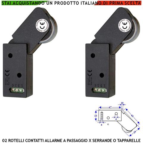 Sensore Antifurto Per Tapparella 2 Rotello Marrone Protegge La Serranda Dallo Strappo E Sollevamento Lo Switch Mosso D - Foto 1
