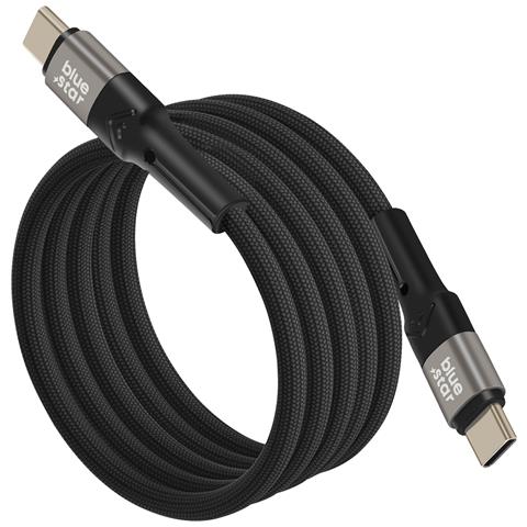 Cavo Usb-c / Usb-c Power Delivery 60w Quick Charge 4.0 2 Metri, Nero - Foto 2