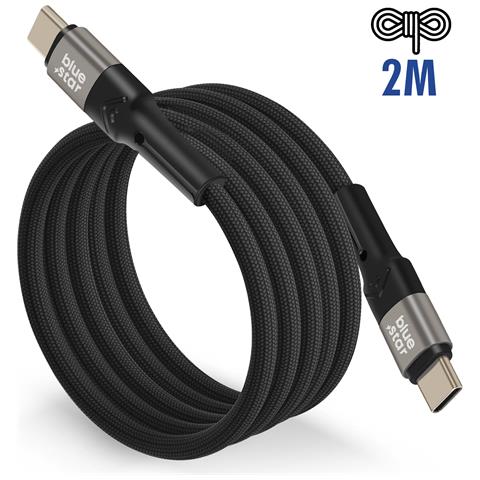Cavo Usb-c / Usb-c Power Delivery 60w Quick Charge 4.0 2 Metri, Nero - Foto 5
