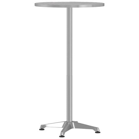 Tavolo Da Bar Per Esterni Regolabile 59,5x70/114,5cm Alluminio - Foto 2