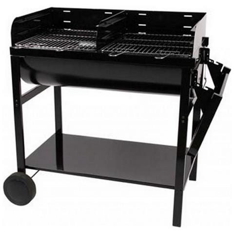 Jumbo Barbecue Carrello Carbone (combustibile) Nero - Foto 1