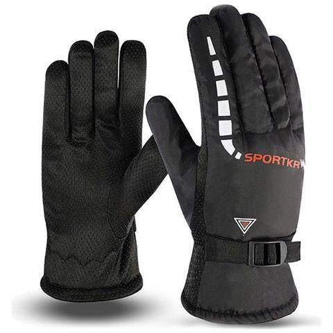 Guanti Da Sci Da Uomo Caldi E Impermeabili Per Il Ciclismo Invernale Serie Rossa - Foto 1