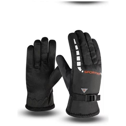 Guanti Da Sci Da Uomo Caldi E Impermeabili Per Il Ciclismo Invernale Serie Rossa - Foto 2