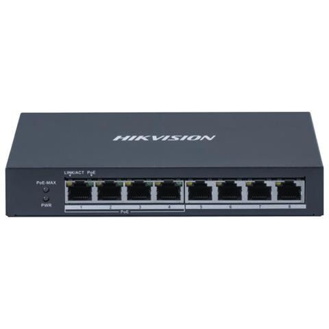 DS-3E0508P-O switch di rete Gestito Gigabit Ethernet (10/100/1000) Supporto Power over Ethernet (PoE) Grigio - Foto 1