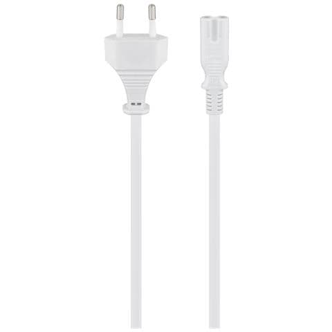 EC1916 cavo di alimentazione Bianco 1,8 m CEE7/16 Accoppiatore C7 - Foto 1