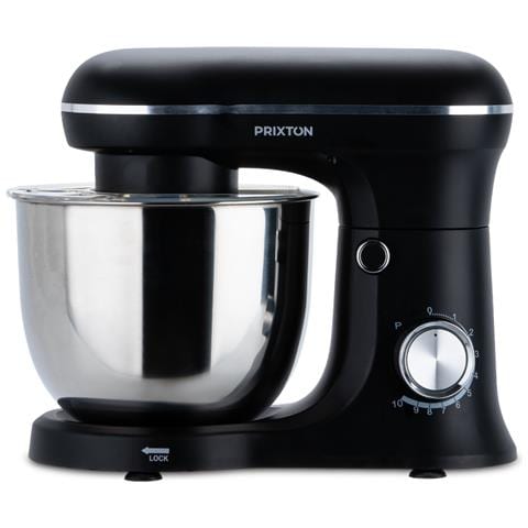 Planetaria Impastatrice Kr250 Per Pasticceria, Potenza 1500 W, 10 Velocità, Ciotola Acciaio Inox Da 5 Litri, 3 Accessori, Coperchio Trasparente, Colore Nero Opaco - Foto 1