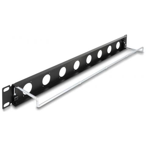 Pannello Patch Tipo-d Da 19? Con Pressocavo A 8 Porte 1u Nero - Foto 2