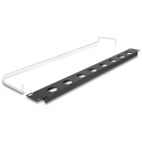 Pannello Patch Tipo-d Da 19? Con Pressocavo A 8 Porte 1u Nero - Foto 1