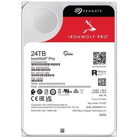 Hard Disk IronWolf Pro 24TB SATA III 3,5" 7200 RPM 512MB per NAS - Foto 2
