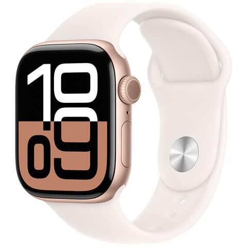 Watch Series 10 OLED 42 mm Digitale 374 x 446 Pixel Touch screen 4G Rose Gold Wi-Fi GPS (satellitare) - Foto 1