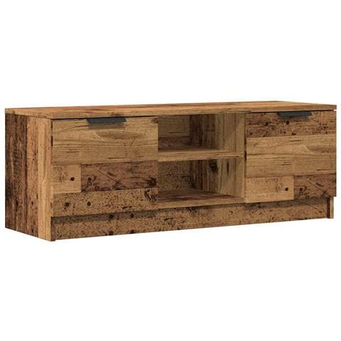 Mobile Porta Tv Legno Vecchio 102x35x36,5 Cm Legno Multistrato - Foto 2