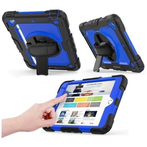Custodia Per Samsung Galaxy Tab A 8.0"" Con Cinta Da Spalla - Blu Elegante E Pratico - Foto 2