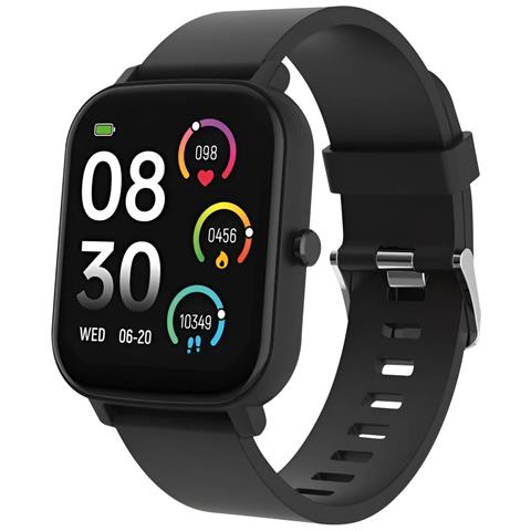 Orologio Smart Impermeabile Ip67 Bluetooth Monitoraggio Salute, Nero - Foto 1