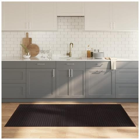 Tappeto Rettangolare Marrone Scuro 100x200 Cm In Bambù - Foto 8