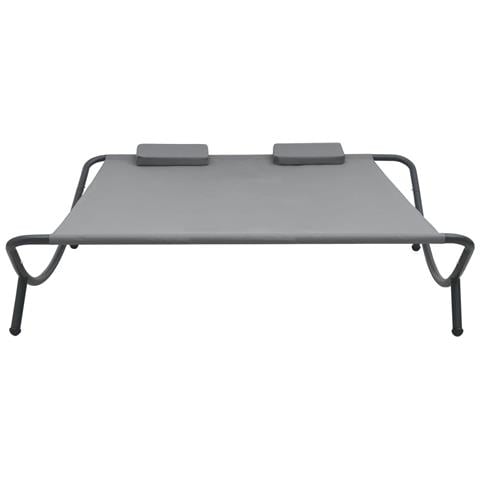 Lettino Da Esterno In Tessuto Antracite - Foto 1