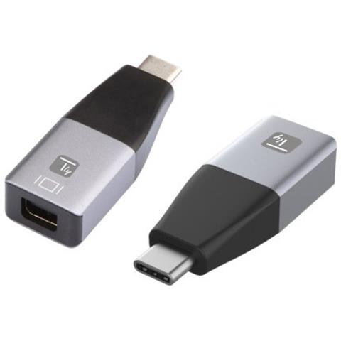 IADAP USBC-MDP4K60 adattatore grafico USB 3840 x 2160 Pixel Nero, Argento - Foto 2