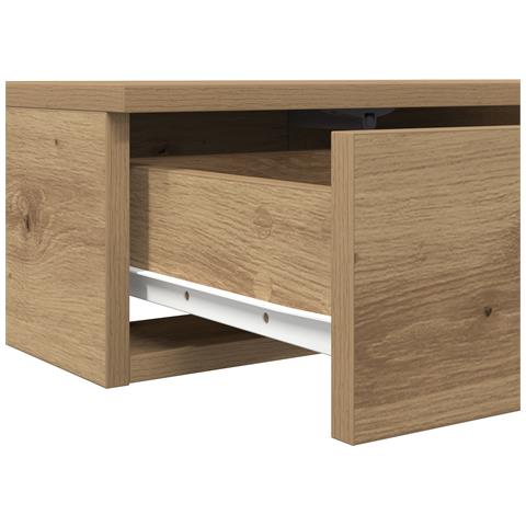 Cassetti per Letto Rovere Artigianale 150x36,5x16,5 cm Legno Ingegnerizzato - Foto 9