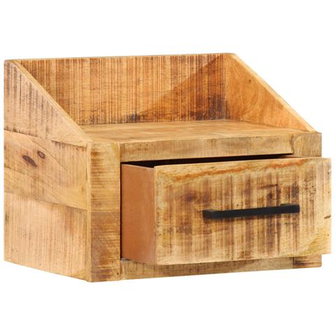 Mobiletto da notte 40x30x30 cm Legno massello di mango rustico - Foto 2