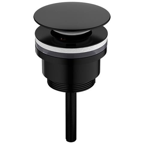 Scarico Per Lavabo In Ottone - Scarico Pop-up A Vite Con Ampio Coperchio Black - Foto 1