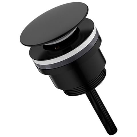 Scarico Per Lavabo In Ottone - Scarico Pop-up A Vite Con Ampio Coperchio Black - Foto 2