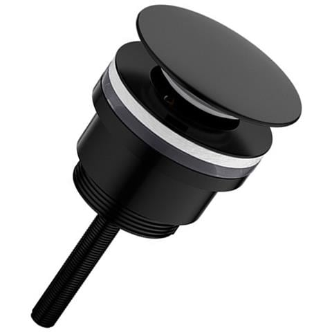 Scarico Per Lavabo In Ottone - Scarico Pop-up A Vite Con Ampio Coperchio Black - Foto 4