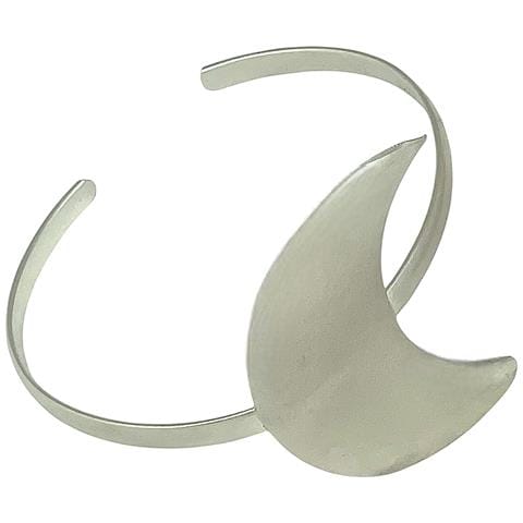 Set Clear Night, Placcato Argento 10µ. Bracciale Luna In Ottone E Anello In Argento 10µ - Foto 2