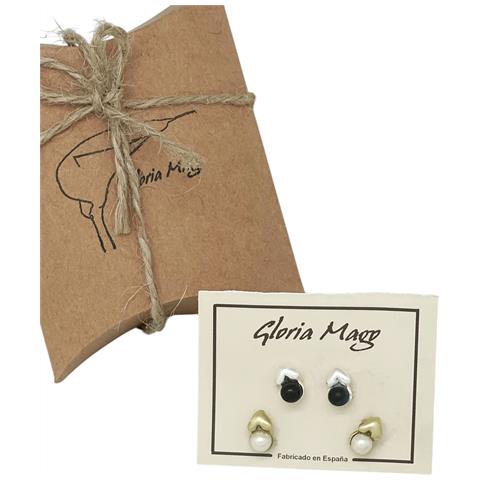 Confezione Di Mini Orecchini A Cuore Con Pallina In Argento E Oro Da 10µ - Foto 2