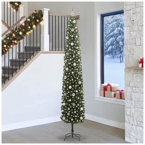Albero di Natale artificiale con 300 LED Verde 270 cm - Foto 2