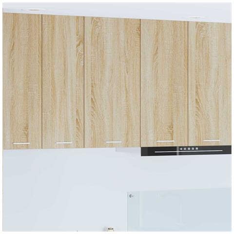 Armadio pensile Riga Quercia Sonoma e Bianca 40 x 31 x 80 cm - Foto 2