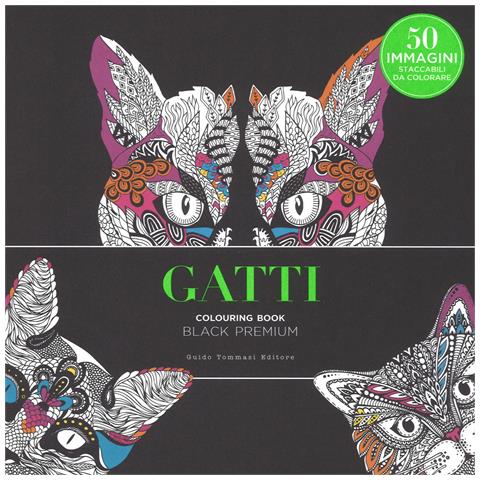 Gatti. Black premium. Colouring book antistress - Foto 1